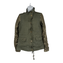 DEB Women&#39;s Sequins Sleeve Button Down Jacket Size Small - £33.51 GBP