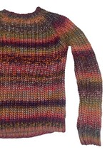 Anthropologie Multicolor Chunky Knit Sweater XSP Petite Acrylic NWT image 5