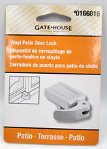 Gate House Vinyl Sliding Patio Cylinder Door Lock White 0166186 - $7.50