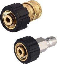 Pressure Washer Hose Adapter Set, M22 To 3/8 Quick Connect, 5000, From M... - $41.97