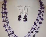 Amethyst necklace earring set thumb155 crop