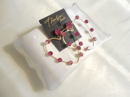 Thalia Sodi 3&quot;Gold-Tone Crystal Open Heart Drop Earrings L876 $29 - £9.01 GBP