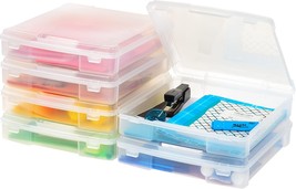 IRIS USA Fits 12&quot; x 12&quot;, Thick Portable Plastic Scrapbook Paper Storage ... - £49.93 GBP