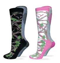 Carolina Ultimate Womens Camouflage Merino Wool Cushion Boot Crew Socks 2PK - £11.78 GBP