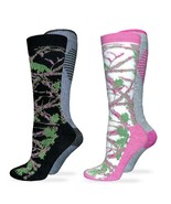 Carolina Ultimate Womens Camouflage Merino Wool Cushion Boot Crew Socks 2PK - $20.56 CAD