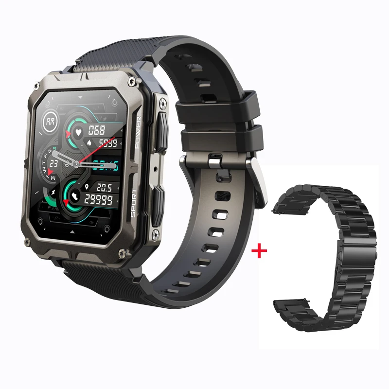2023 Newest Smart Watch Men C20Pro  Smartwatch IP68 Waterproof Bluetooth Call 38 - £98.63 GBP
