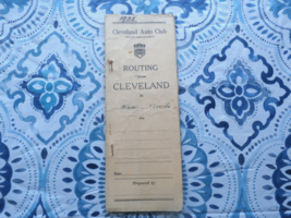 RARE VINTAGE CLEVELAND AUTO CLUB TRAVEL DEPARTMENT ROUTING FROM CLEVELAN... - $12.14