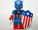 Building Toy Captain America Classic Comic version USA Minifigure US - £5.13 GBP