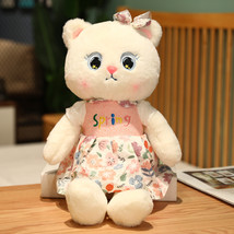 Sweet Animal Cat Plush Toys Cute Kitten Wear Skirt Dolls Soft Stuffed Pillow For - £14.23 GBP