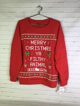 Home Alone Merry Christmas Filthy Animal Light Up Sweatshirt Womens Juni... - £33.11 GBP