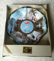 Vintage New In Box Houze Art Bermuda Glass Ashtray Candy Dish Tray NIB NOS - $13.99