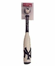 MLB New York Yankees Rawlings Blue Pin Stripped Softee Bat 21&quot; Ball 3&quot; Set - $24.99