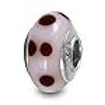 Galaxy Gold GG 925 Sterling Silver Genuine Murano Glass Charm, Rainbow L... - $18.80