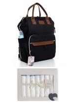 Stain Resistant Waterproof Thermal Compartment Mother Baby Care Backpack And 7 P - £58.97 GBP
