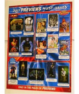 PREVIEWS COMIC BOOK SUPER-HEROES TOYS PROMO POSTER:X-MEN/SUPERMAN/JLA/HA... - £31.47 GBP