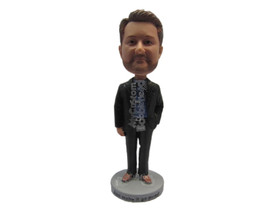 Custom Bobblehead Dude Wearing A Jacket And Formal Pants And Shoes - Lei... - £69.98 GBP