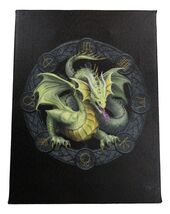 Anne Stokes Mabon Drake Sabbats Wheel of The Year Dragon Canvas Wall Decor - $274.47 MXN