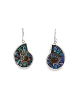 Starborn Ammonite Abalone Shell Earrings - $247.33 CAD