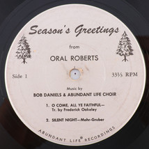 Season&#39;s Greetings From Oral Roberts, Bob Daniels 1961 45 rpm 7&quot; EP Vinyl Record - £5.56 GBP