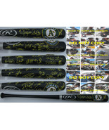 2019 Oakland Athletics, A&#39;s team signed autographed baseball Bat, COA wi... - $445.49