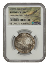 Chile: S.S. Central America: 1855-So 50 Centavos NGC Shipwreck Effect ex... - $509.25