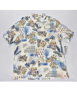 Mens Batik Bay Hawaiian Shirt XL Easy Care Rayon Button Front Motorcycle... - $60.91 CAD