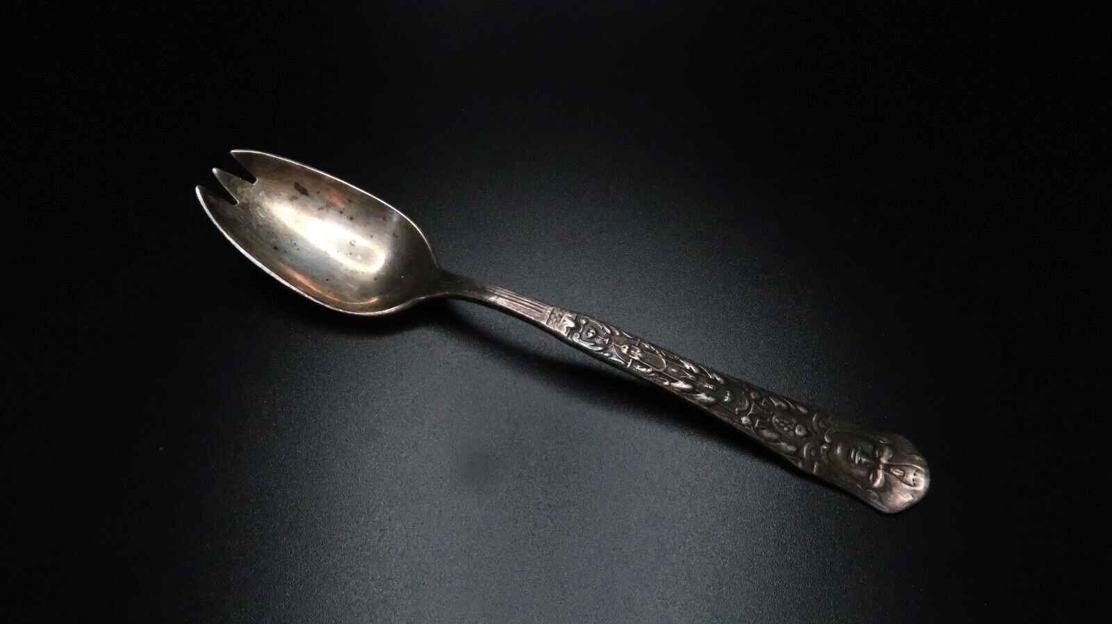 Primary image for Antique Reed & Barton Silver Plated Renaissance Ice Cream Fork Spork 5.75"