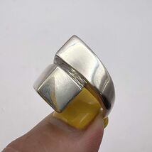 Geometric Vintage Sterling Silver 925 Women's Jewelry Ring Signed Size 8 - $116.00