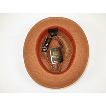 Men's Summer Spring Braid Straw Hat BRUNO CAPELO JULIAN JU924 Brandy/Rust image 4