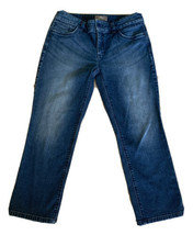 Chico&#39;s So Slimming  Stretch Jeans Cropped Capri Denim Size 0 ~ 31”W 24”I - £12.69 GBP