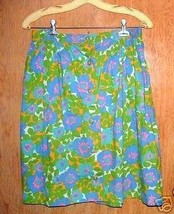 Bright Colorful Front Button Cotton Summer Skirt - $7.99