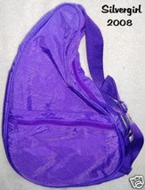 Purple Nylon Skate Shaped Back Pack Many Pouches - £12.78 GBP