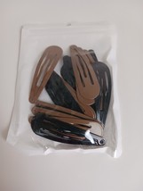 NEW Brown And Black Large Barrettes 20 Pieces - $4.57