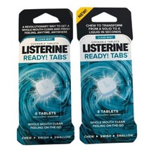 (2) Listerine Ready Tabs Clean Mint, 8 Tablets Per Pack, 16 Tabs Total - £26.63 GBP