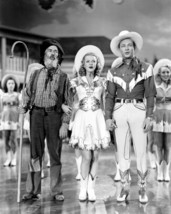 Roy Rogers Dale Evans hold hands onstage with Gabby Hayes 24x30 inch poster - $29.99