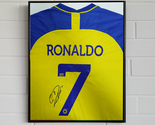 Hand-signed Framed Al Nassr Jersey/Shirt By Cristiano Ronaldo COA - £657.60 GBP