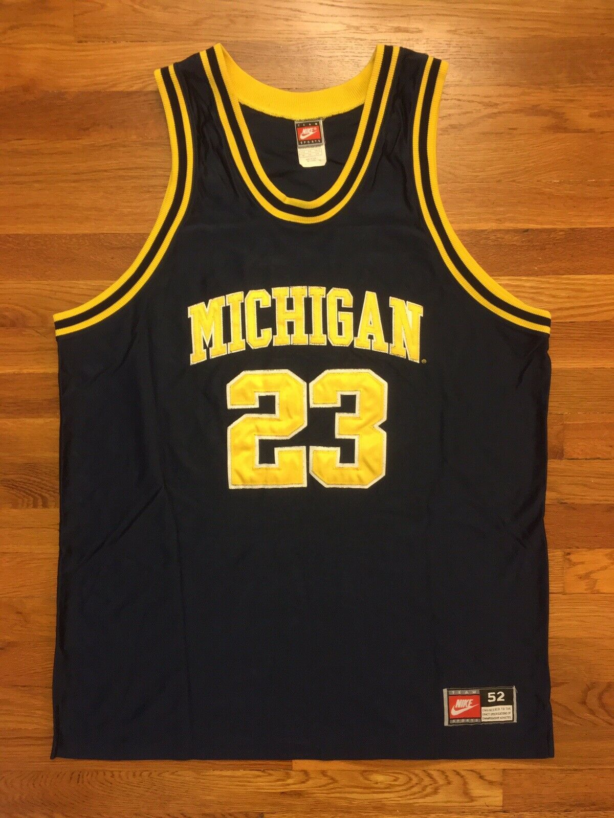 Primary image for Authentic NCAA Nike Michigan Wolverines Kirk Taylor College Road Jersey 52 2XL