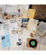 Énorme Lot Max Conrad Into The Wind Autographe Flight Records 45 RPM Lan... - $237.19