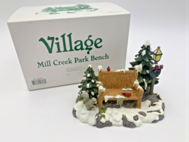 Department 56 Village Landscape Accessory Mill Creek Park Bench With Box 52654 - £18.63 GBP