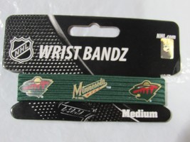 NHL Minnesota Wild Wrist Band Bandz Officially Licensed Size Medium by Skootz - £13.56 GBP