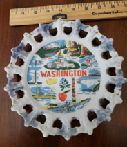 8 1/2 In. Vintage Souvenir Plate Washington State  Space Needle FREE SHI... - £15.94 GBP