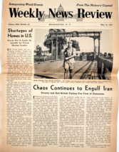 Weekly News Review May 14 1951 Washington D C Newspaper Shortage of Homes in US - £6.96 GBP