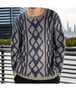 Vintage Talbots Collection Wool Alpaca Blend Hand Knit Sweater Small Str... - $30.00
