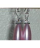 STERLING SILVER PINK PEARL SWAROVSKI CRYSTAL EARRINGS - $384.85 MXN