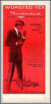 1950s Worsted-Tex &quot;Thunderbird&quot; Tailored Sports Clothing For Men PRINT A... - $105.61 MXN