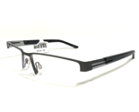 Alberto Romani Eyeglasses Frames AR 3007 GR Black Gray Rectangular 55-17... - $65.23