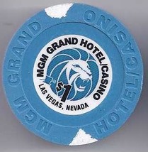 Mgm Grand Hotel Casino Las Vegas  $1 Casino Chip - £3.14 GBP