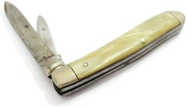 Vintage Blish-mize Sillman Hardware Pocket Knife Pearlescent Handle - £170.13 GBP