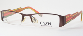 FYSH UK I Urban Brille 3401 841 Brown Einzigartig Rahmen 50-18-135 (Notizzettel) - £72.64 GBP