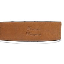 Olivieri Genuine Pirarucu Exotic Belt Caribbean Blue image 3